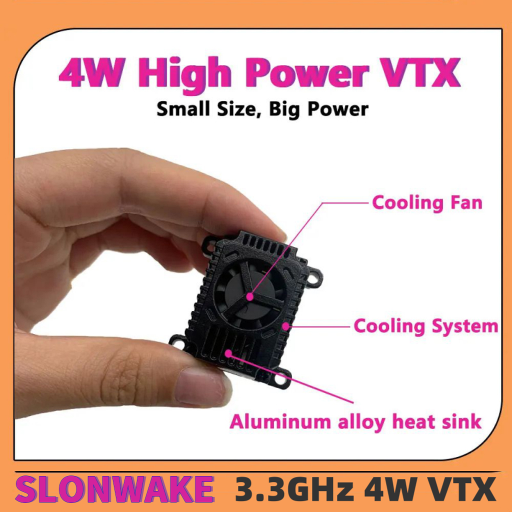 Receiver Rc Drone - SLONWAKE FPV 3.3G 16CH 4000mW High
