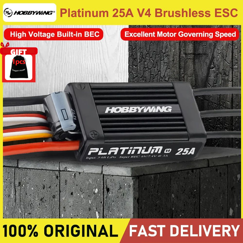 Hobbywing Platinum 25A V4 Brus - đánh giá và giá Drone Rc V4