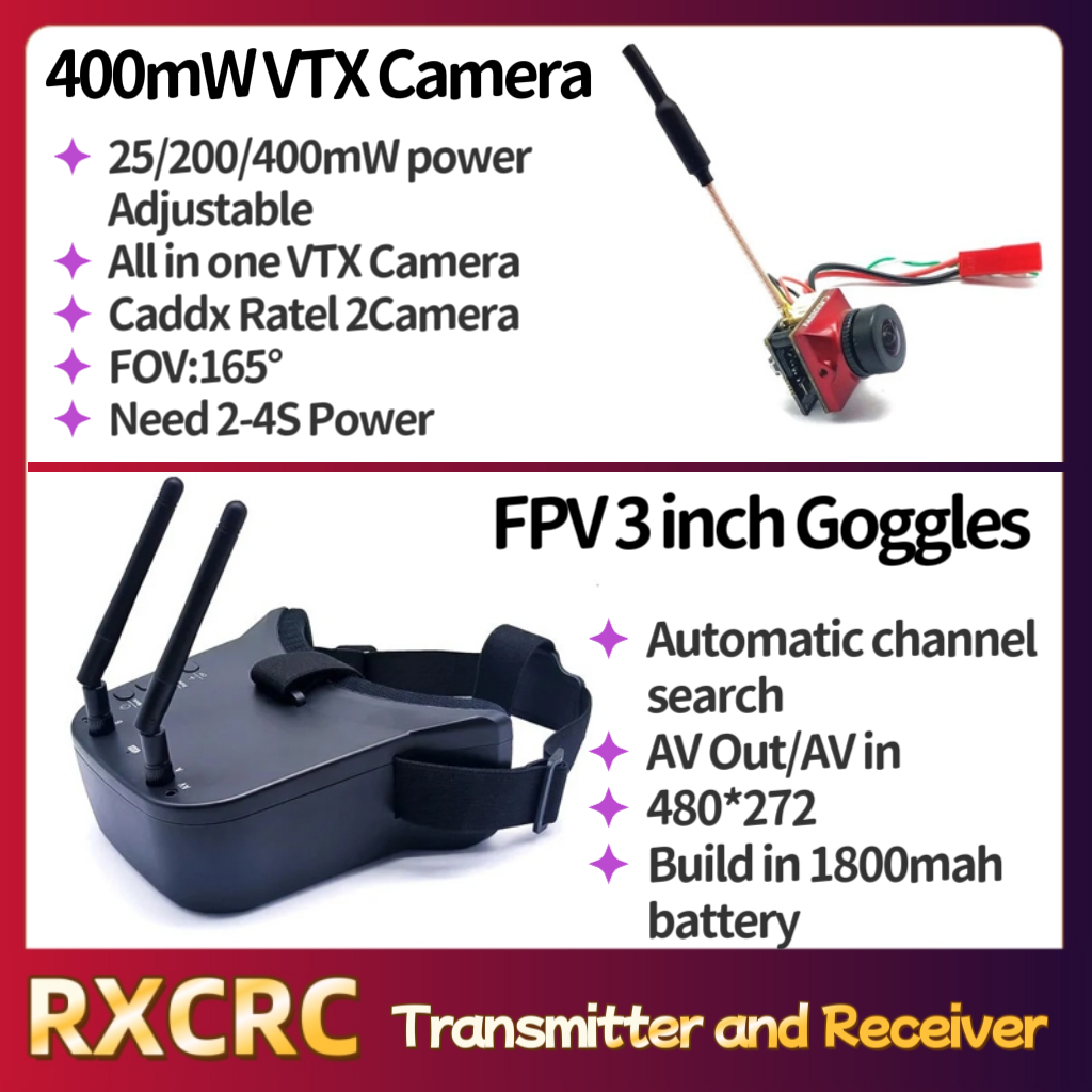 RXCRC 5.8G Module transmitter  - đánh giá và giá Caddx Fpv Camera