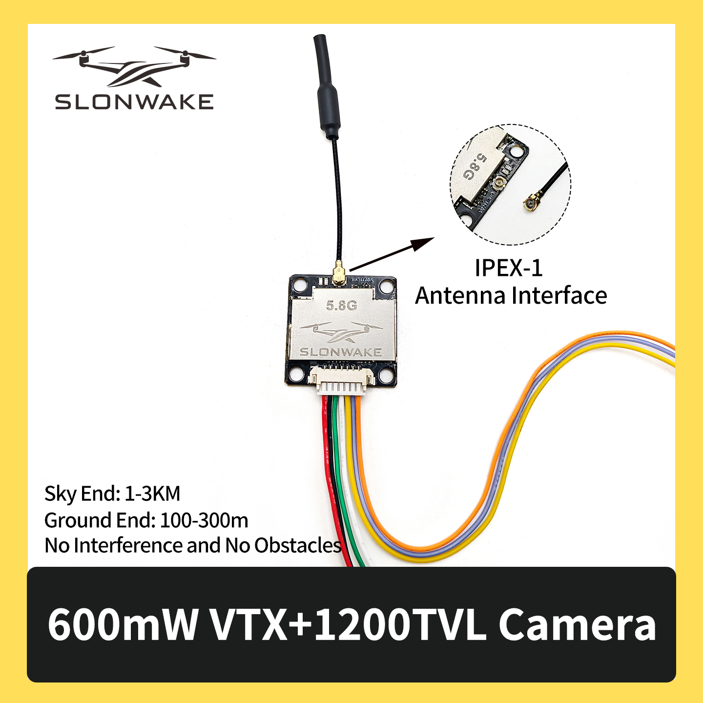SLONWAKE 5.8G 600mW 7-24V FPV  - đánh giá và giá Receiver Rc Drone