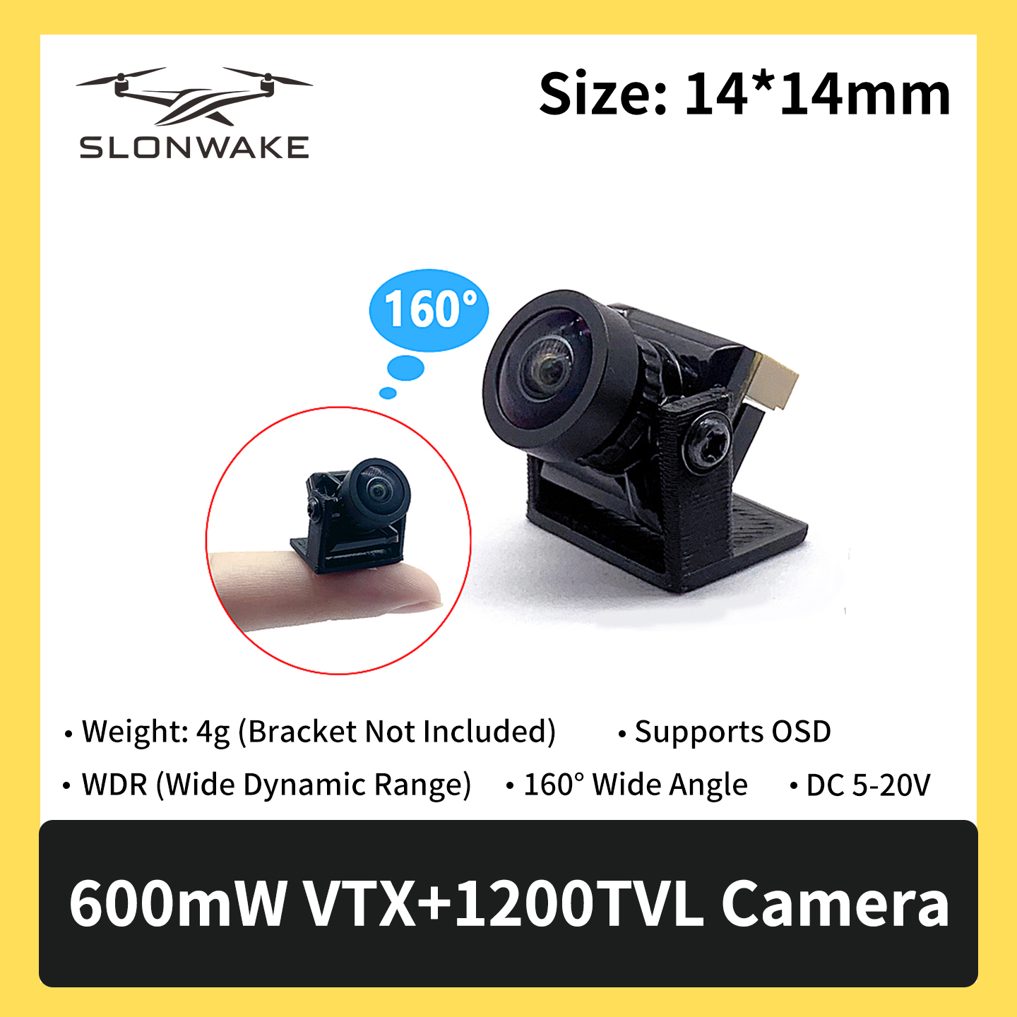 SLONWAKE 5.8G 600mW 7-24V FPV  - đánh giá và giá Receiver Rc Drone