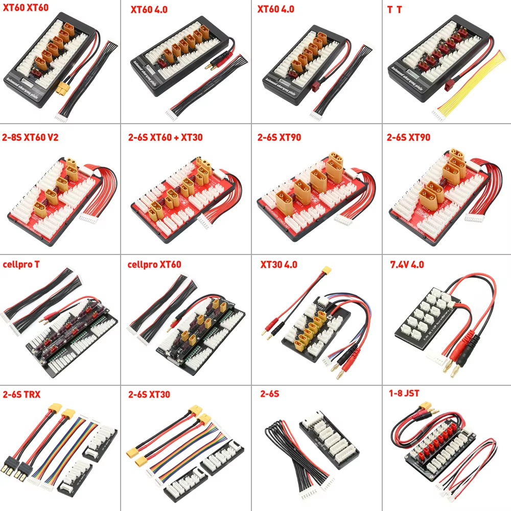 Rc 2-6S 2-8S T / XT60 / XT90 / - đánh giá và giá Lipo Parallel Charging Board