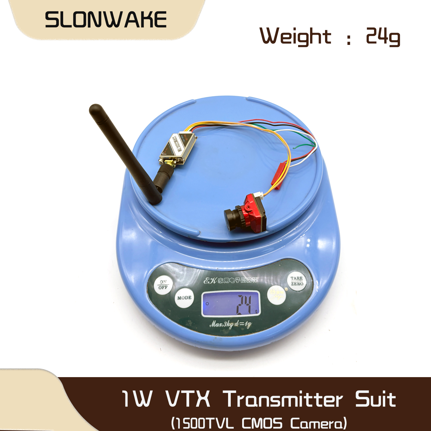 SLONWAKE  5.8G 48CH 1W VTX 100 - đánh giá và giá Receiver Rc Drone