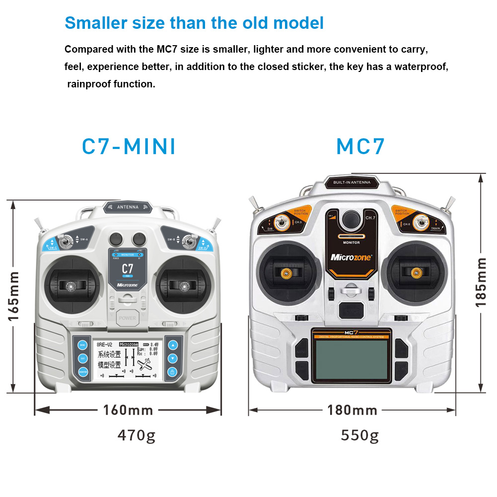 MicroZone MC7 Controller C7 MI - đánh giá và giá Drone Rc Mini