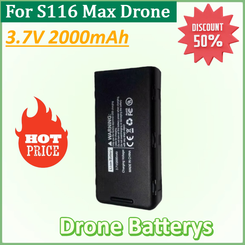 New S116 3.7V 2000mAh Intellig - đánh giá và giá Drone Rc S116